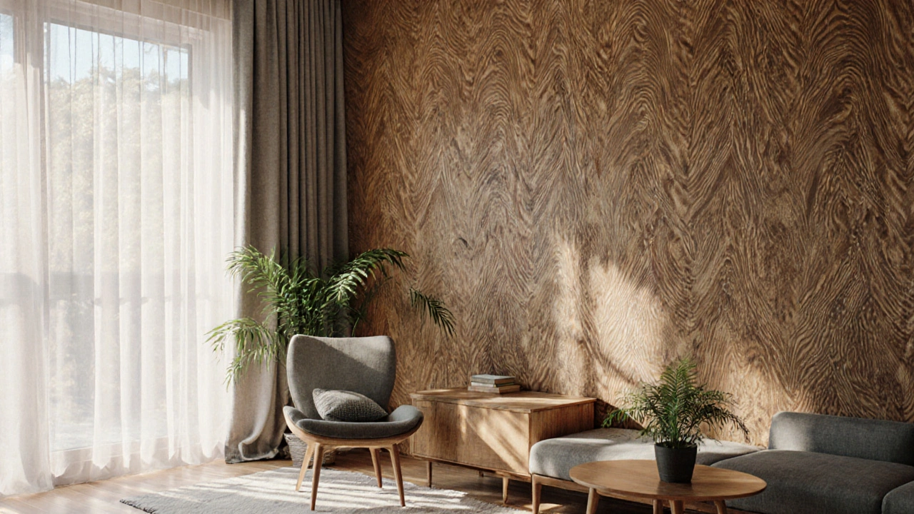 วอลเปเปอร์ลายไม้: เลือกยังไงให้ดูแพง อยู่แล้วรู้สึกอบอุ่น และทนนาน